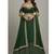 Deep Green Lehenga with Embroidered Borders