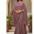 Mauve Lehenga Saree with Cape-Style Blouse