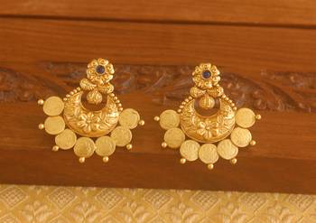 Matte finish temple earrings 2