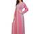 Pink georgette embroidered zari work islamic kaftan