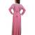 Pink georgette embroidered zari work islamic kaftan