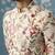 Beige floral cotton sherwani