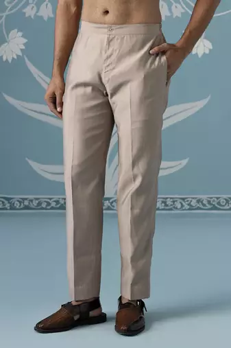 Grey embellished polyester indo western