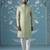 Green embroidered jacquard sherwani