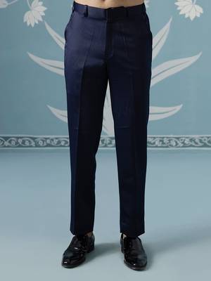 Blue double breasted blazer with shimmer set 5