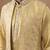 Yellow long bundi kurta set