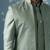 Dusky green long jacket semi-sherwani set