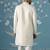 Semi-style sherwani with long bundi set