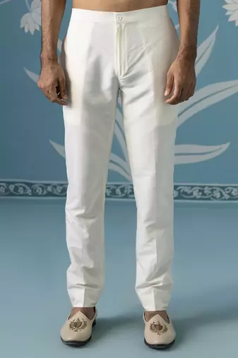 Semi-style sherwani with long bundi set