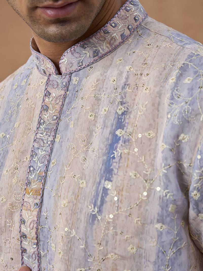 Ari work kurta set with sequin detailing