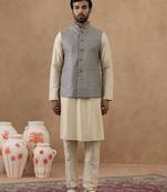 Banarsi brocade jacket with kurta set