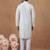 Off white cotton chikankari embroidered kurta set