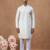 Off white cotton kurta set
