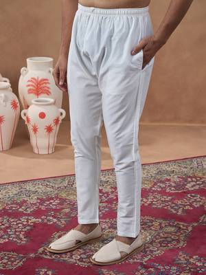 Pista green cotton linen kurta set 5