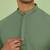Sage green textured kurta set