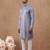 Lavender self-texture kurta set