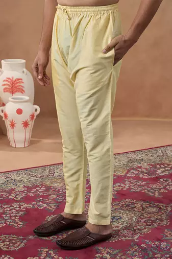 Floral printed beige kurta set