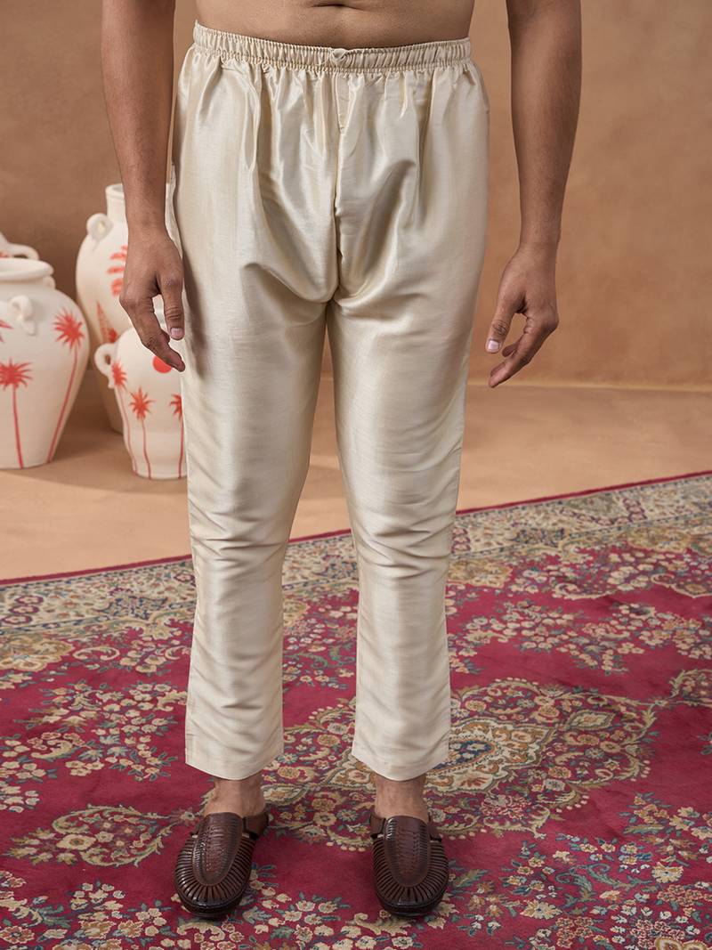 Teal multi-color printed festive kurta set