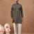 Olive brown self-design kurta set