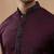 Maroon black motif embroidered kurta set