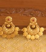 Matte finish temple earrings