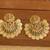 Matte finish chand bali temple earrings