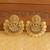 Matte finish chand bali temple earrings