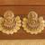 Matte finish chand bali  temple earrings