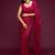 Pink georgette saree with thread & multiple sequins embroidery