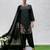 black crepe suit with sequin embroidery work