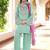 Light-green hand embroidery modal satin stitched straight cut kurta farshi salwar dupatta readymade suits