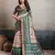 Cream elegant kalki silk digital print saree with unstitched blouse piece