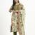 Yufta green lensing a line kurta trouser dupatta set