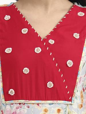  grey lensing a line latest yoke design kurta pant dupatta set 4