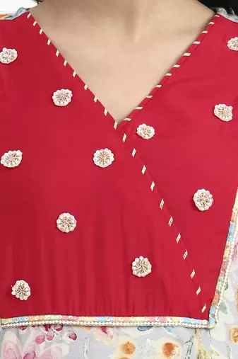  grey lensing a line latest yoke design kurta pant dupatta set