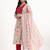 Yufta pink lensing a line latest yoke design kurta pant dupatta set