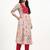 Yufta pink lensing a line latest yoke design kurta pant dupatta set