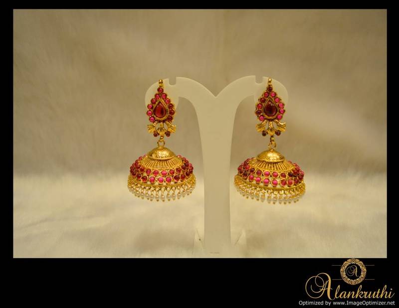 Alankruthi Gold Festive Jhumkas 17