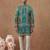 Multicolor cotton silk printed kurta for men's
