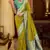 neon soft silk blend woven saree with unstitched blouse piece