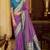 lavender soft silk blend woven saree with unstitched blouse piece