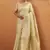 yellow tissue silk blend woven saree with unstitched blouse piece