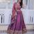 PINK YSL Silk Lehenga Choli Dupatta Set with Zari & Sequins Embroidery
