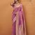 pink tissue silk blend woven saree with unstitched blouse piece