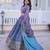 blue silk lehenga choli with zari work