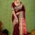 Raag varnam maroon narayanpet mercerized cotton saree