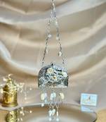 Noor arc nano clutch purse - silver