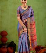Raag varnam lavnder narayanpet mercerized cotton saree