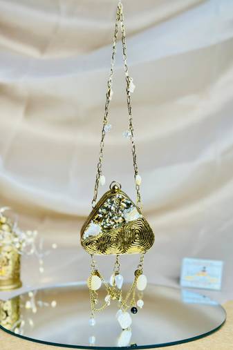 Batua viral nano clutch bag - silver