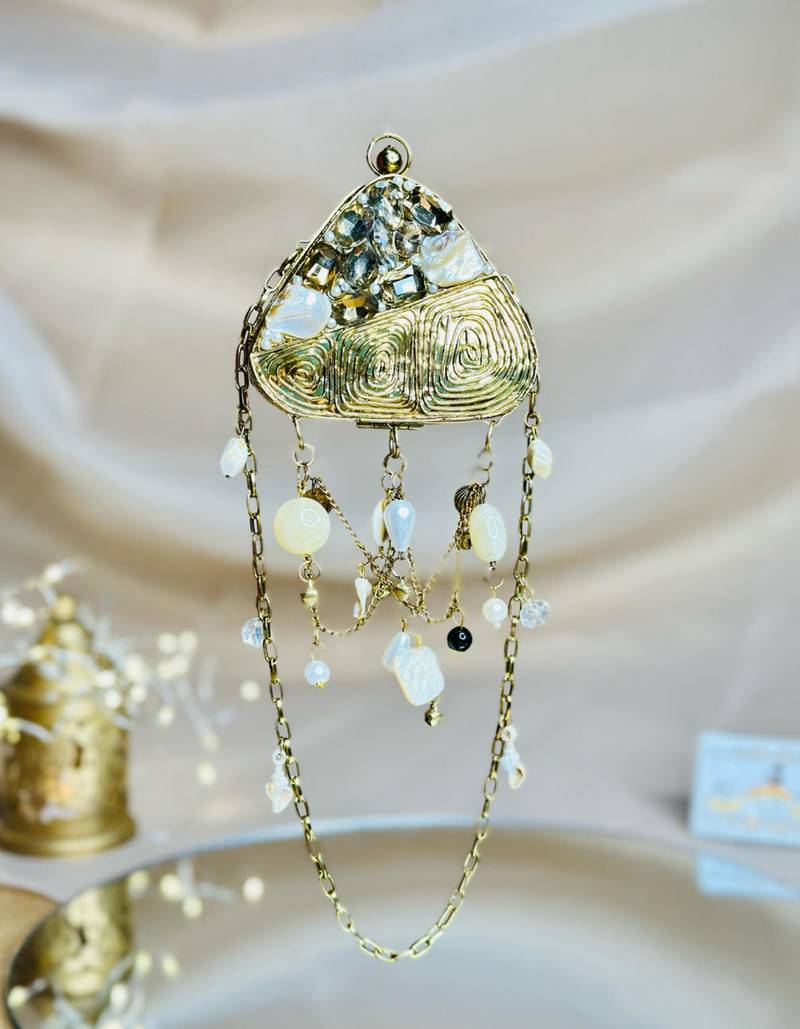 Batua viral nano clutch bag - silver